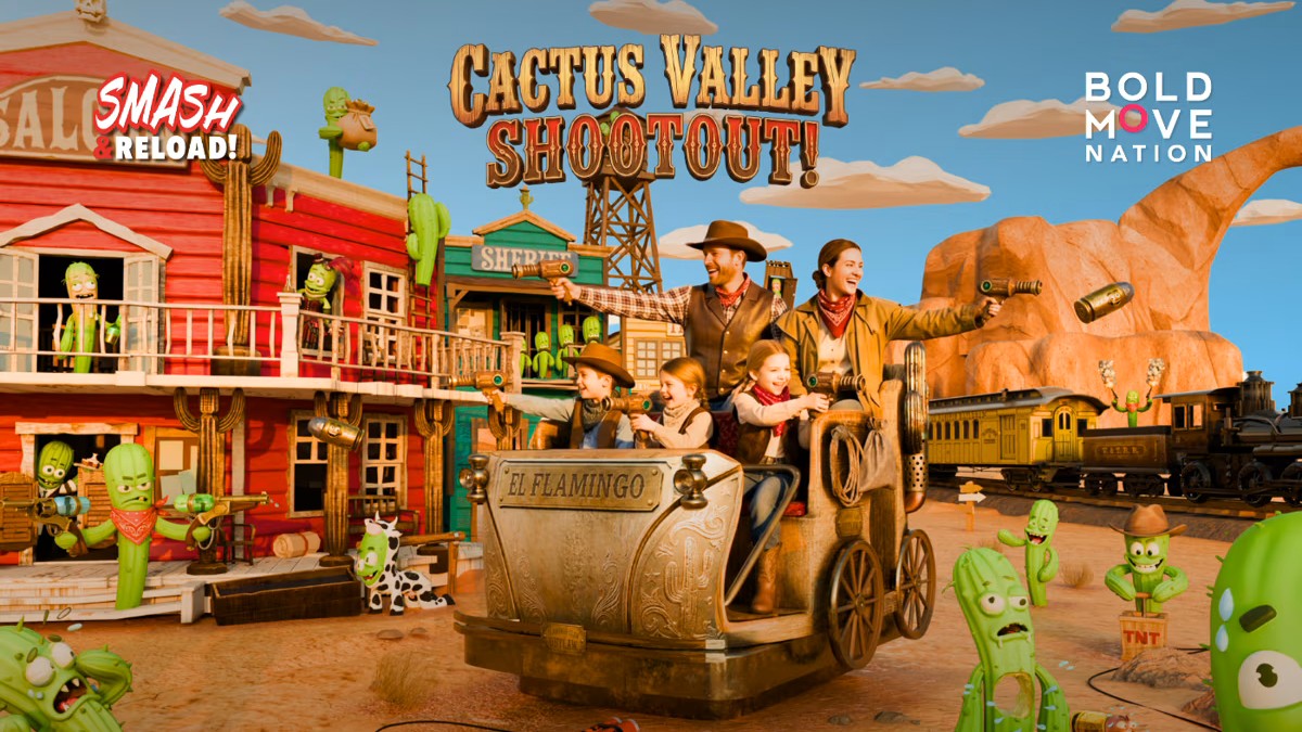 BoldMove Unveils New Cactus Valley IP for Smash & Reload 2.0 Dark Ride